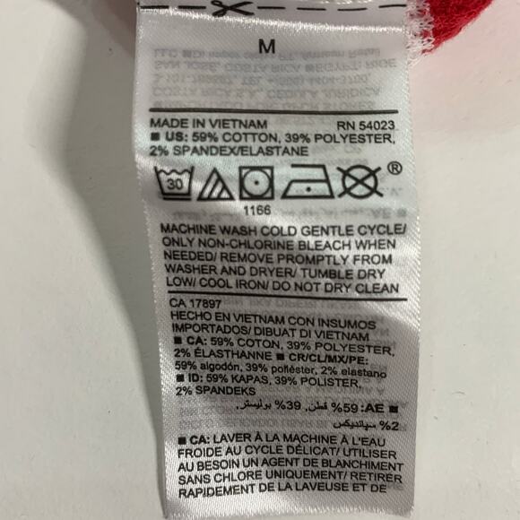 Old Navy M Christmas Striped Waffle One Piece Family Pajamas Red White Adult - Picture 8 of 9